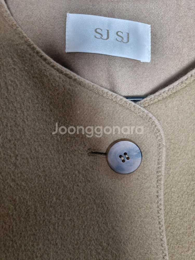 sjsj 울 캐시미어블랜드 하프코트 55--3