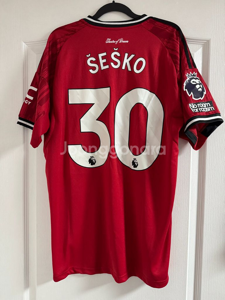 2025-26 맨유 맨체스터 유나이티드 홈 셰슈코 EPL 리그 풀마킹 저지 유니폼 / XL--2