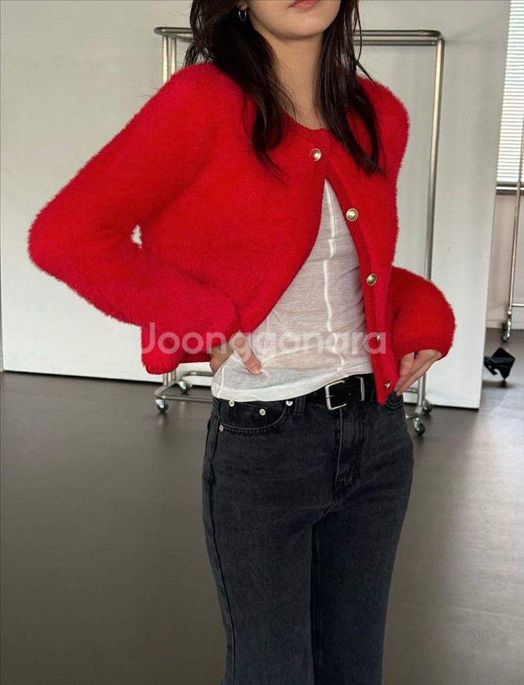 <새상품> 앙고라 가디건 3color--5