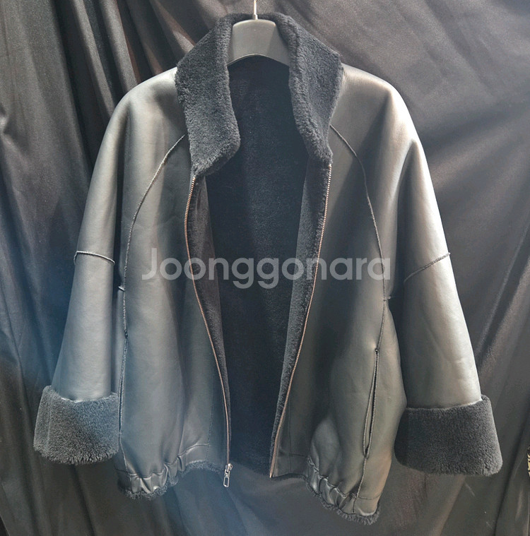 셀렙샵 양모 리버시블 양모 하프코트--3