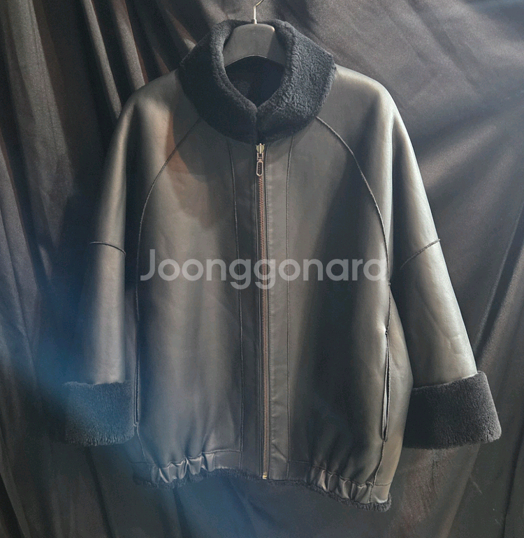 셀렙샵 양모 리버시블 양모 하프코트--4