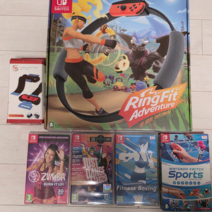 닌텐도 스위치 링피트 + 운동 게임 5종 세트