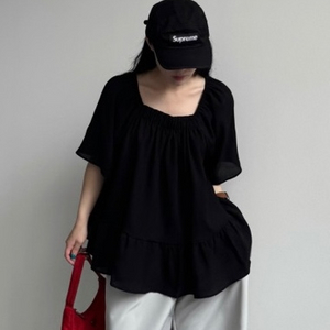 [새제품] 모네 블랙 블라우스