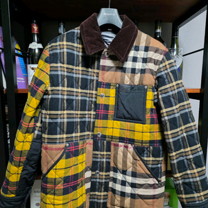 버버리 퀼팅 체크 패딩 점퍼 자켓