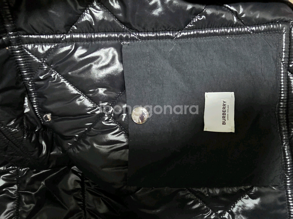 버버리 퀼팅 체크 패딩 점퍼 자켓--3