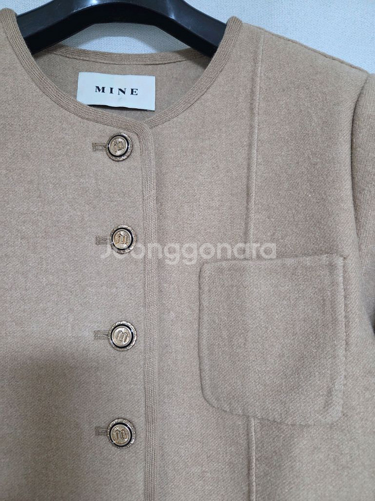 마인 로고버튼 카멜자켓 (랑방,마인,타임,더캐시미어)--2