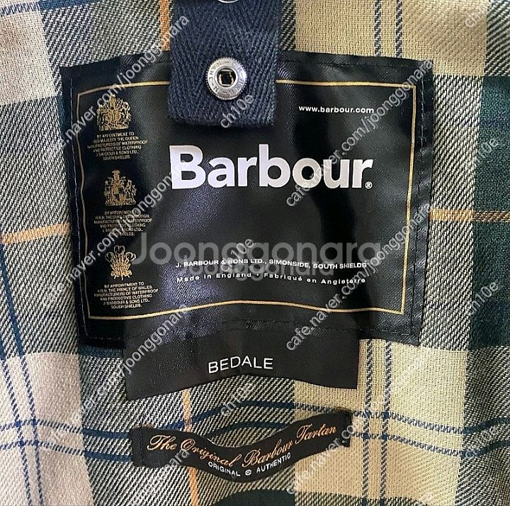 (정품) 바버 비데일 왁스 자켓 세이지 32 팝니다--1