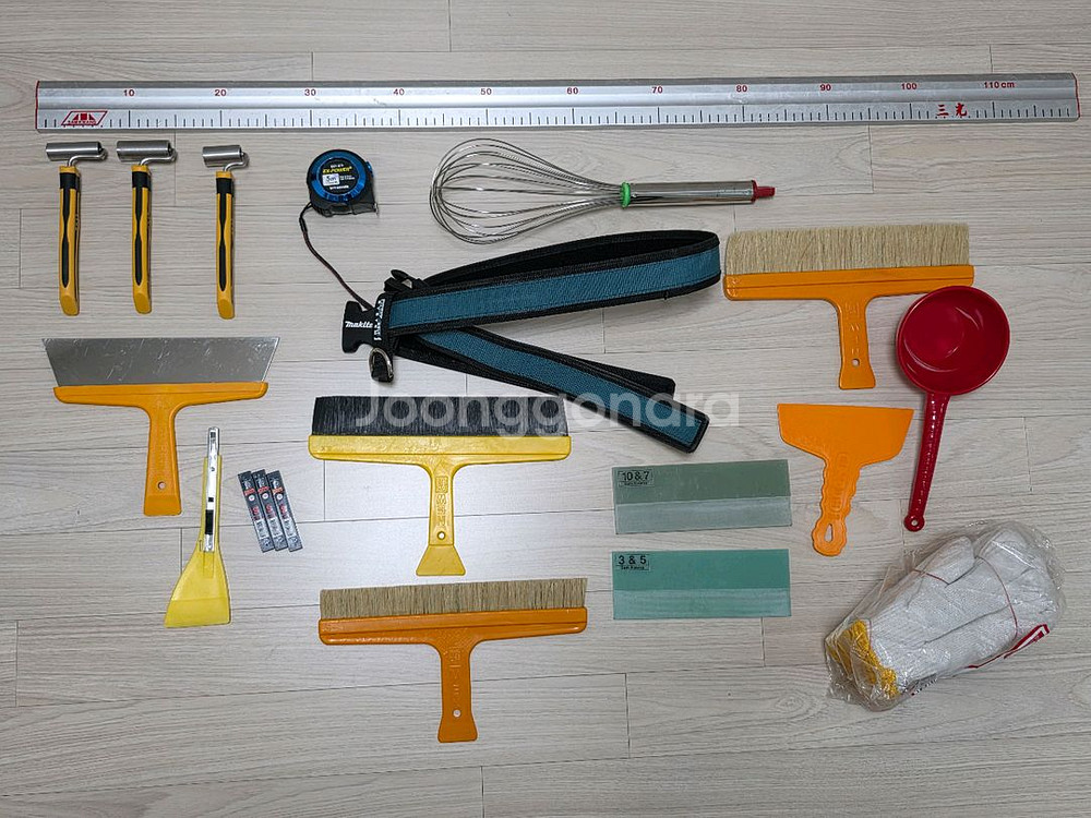 도배 용품 공구 도배기능사 시험 준비물 판매--0