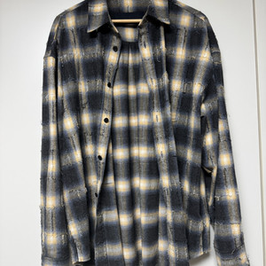 [46] 준지 25fw 그리드 니들 체크 루즈핏 셔츠