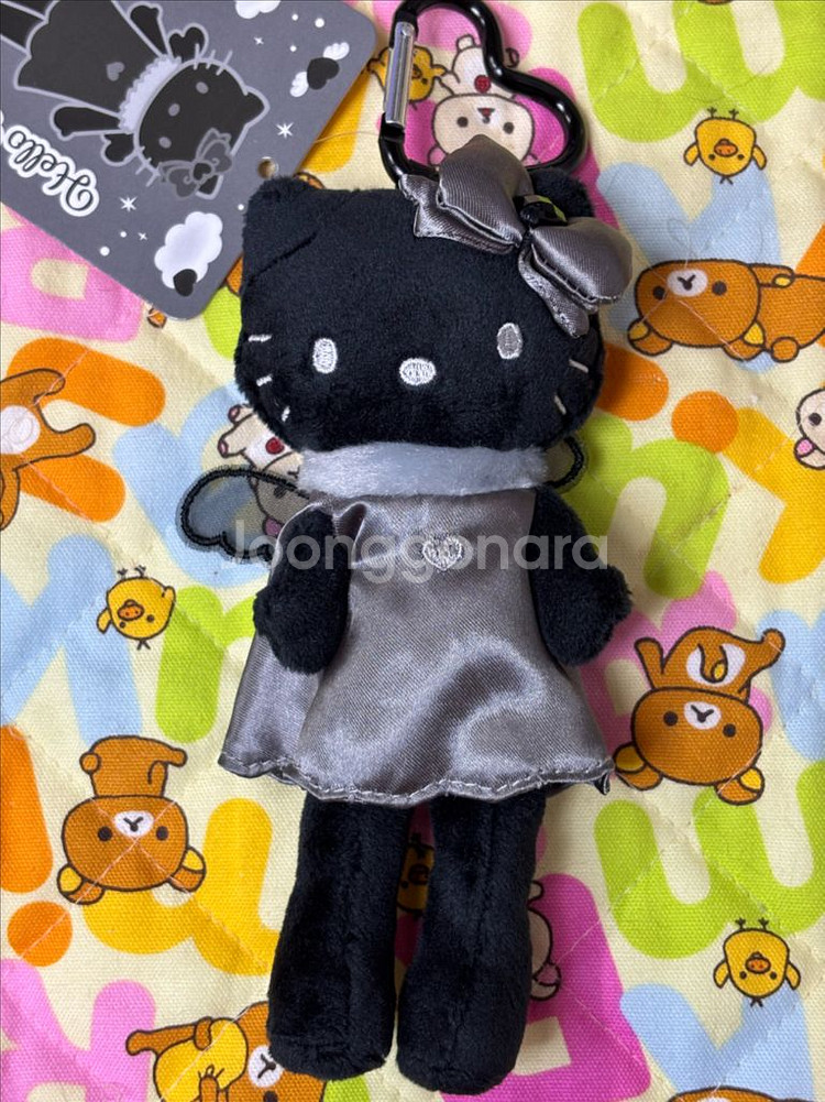 블랙엔젤 헬로키티 롱다리 인형키링 [일본정품 새상품]--1