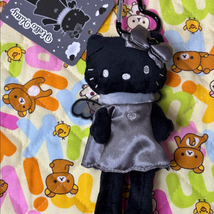 블랙엔젤 헬로키티 롱다리 인형키링 [일본정품 새상품]