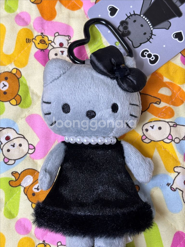 블랙엔젤 헬로키티 롱다리 인형키링 [일본정품 새상품]--1