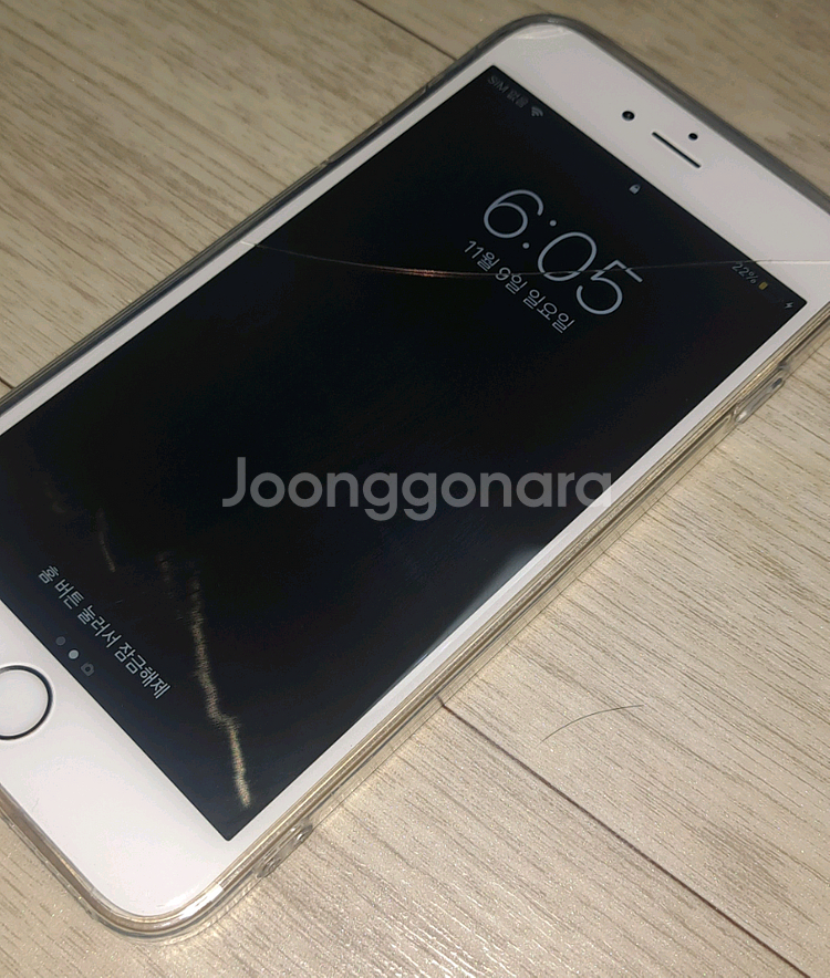 아이폰6 플러스 골드 16GB 케이스 포함 38000--0