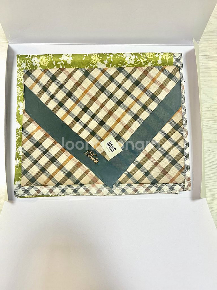 닥스, 손수건, 2장, 세트, 새 상품--0