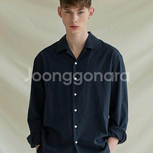 무신사 네이비 셔츠 L--0