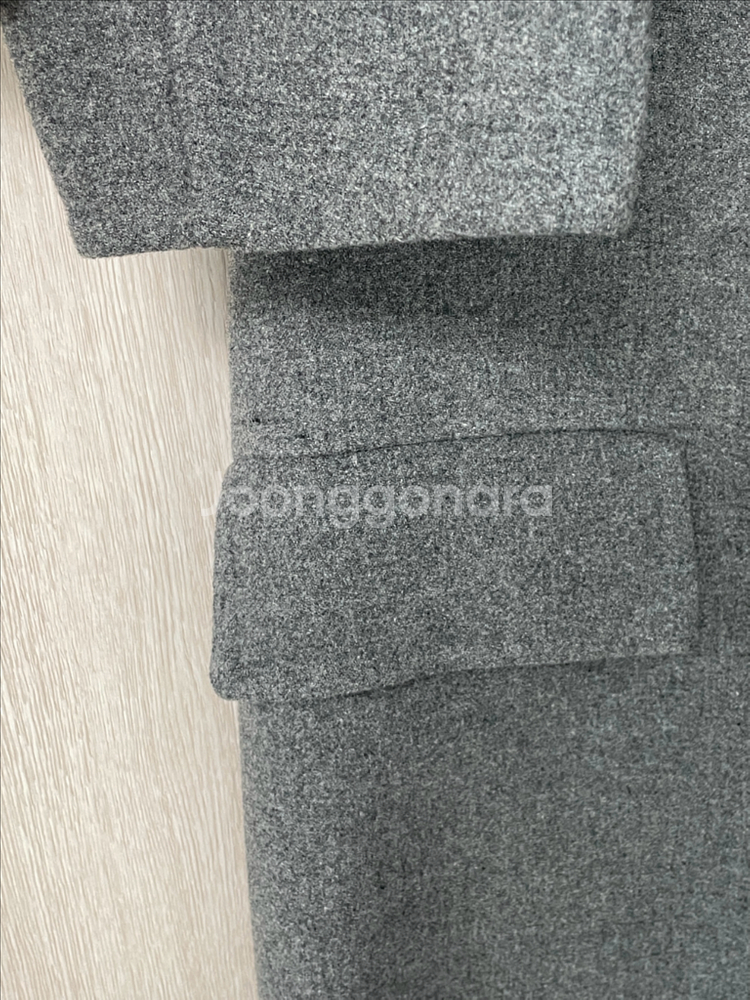 스튜디오 톰보이 여성 핸드메이드 코트 80사이즈 그레이--3