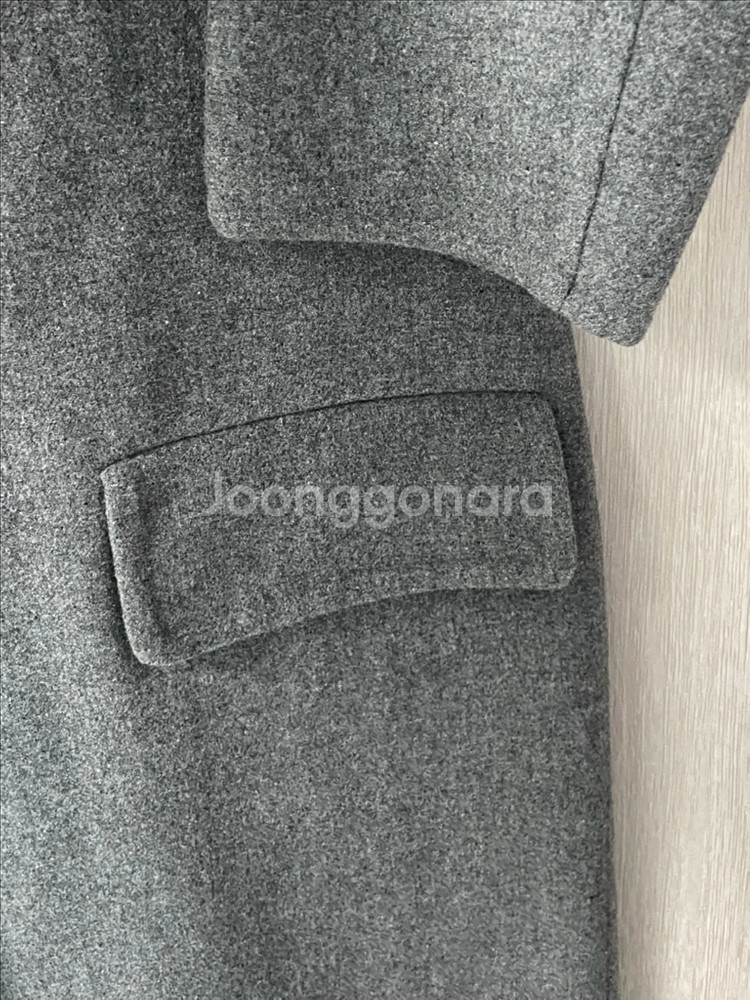 스튜디오 톰보이 여성 핸드메이드 코트 80사이즈 그레이--4