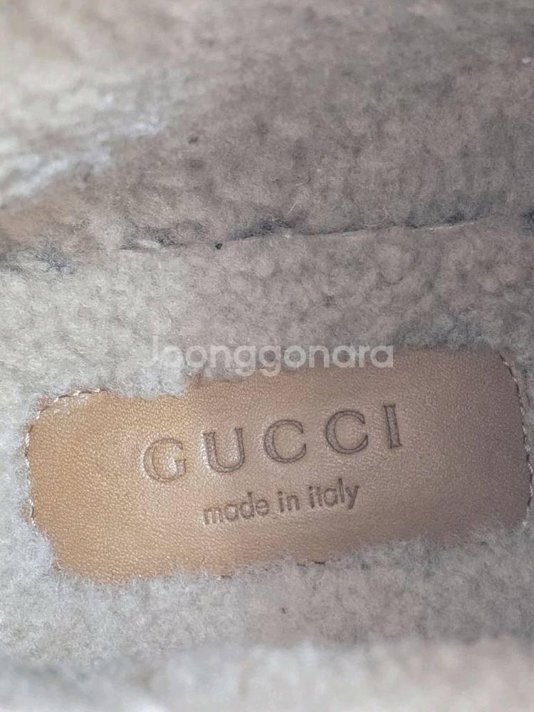 (정품) 구찌 GG 홀스빗 부츠 36 (털 어그부츠 명품 여자 신발)--5