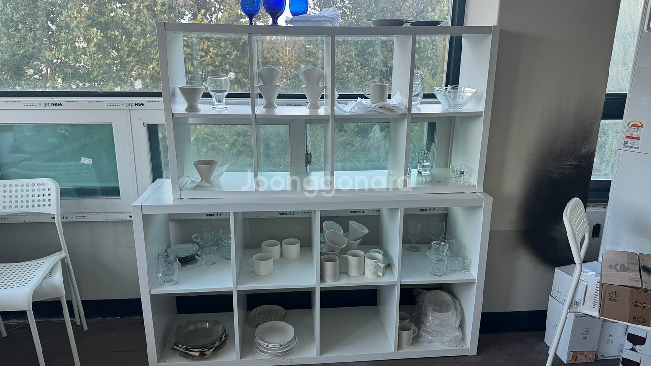 이케아 레브란지 2단 장식장--1