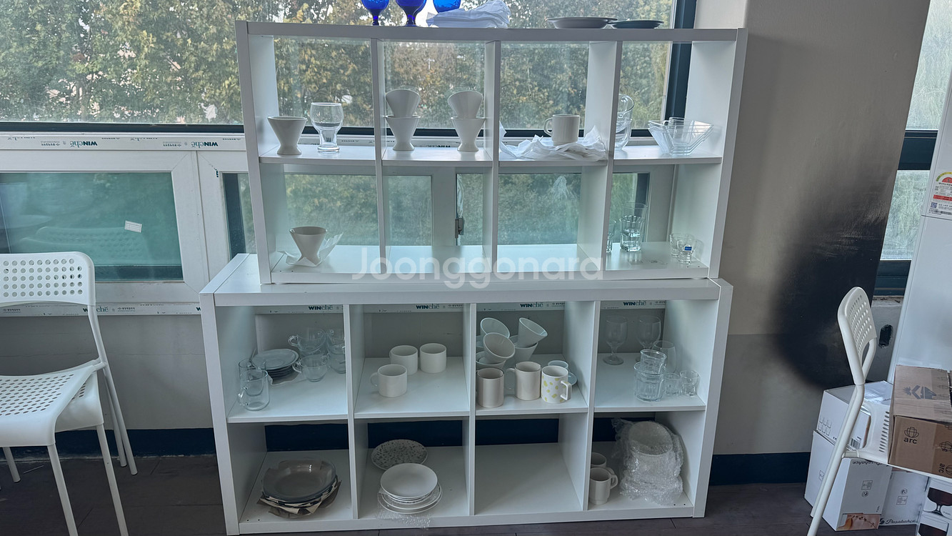 이케아 레브란지 2단 장식장--0