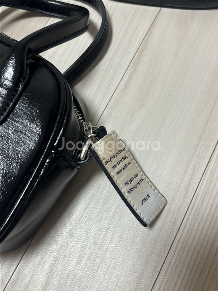 니히 스퀘어 토트백 미니 블랙--3