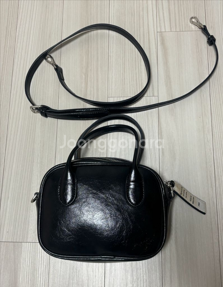 니히 스퀘어 토트백 미니 블랙--2