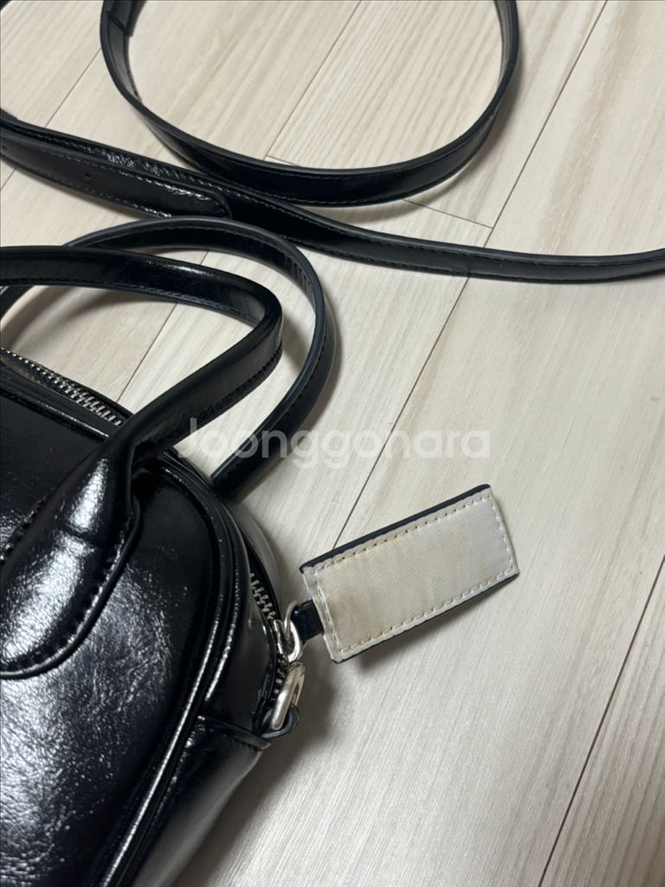 니히 스퀘어 토트백 미니 블랙--4