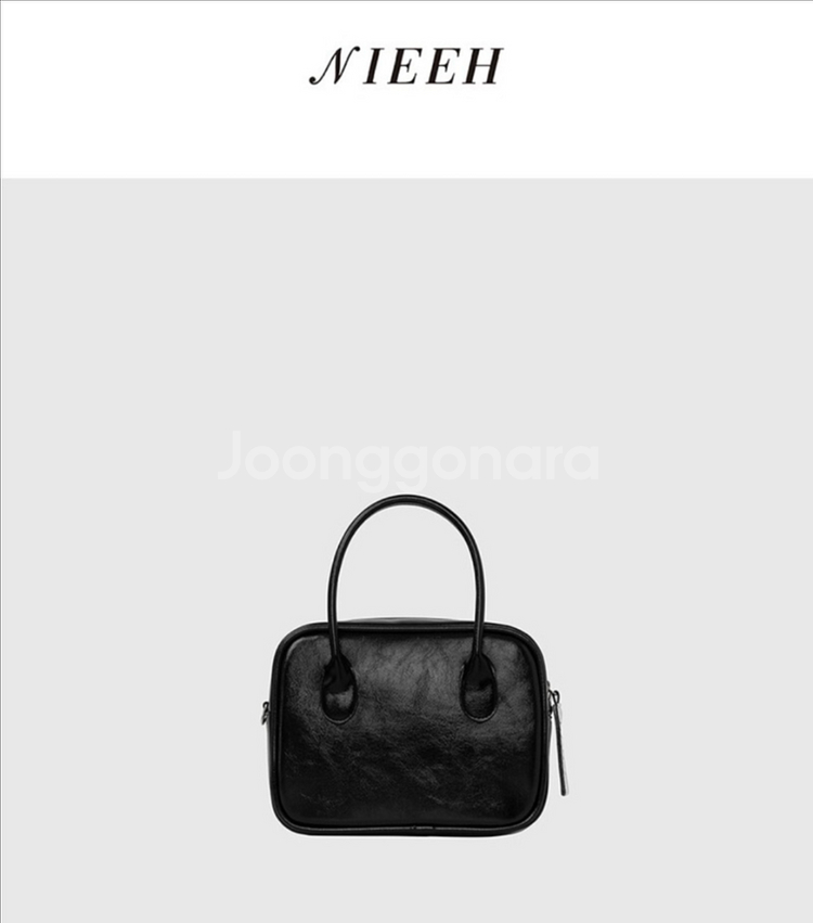 니히 스퀘어 토트백 미니 블랙--9