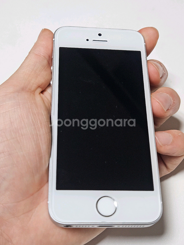 새상품급,순정)아이폰se1 실버 128g 배터리100--1
