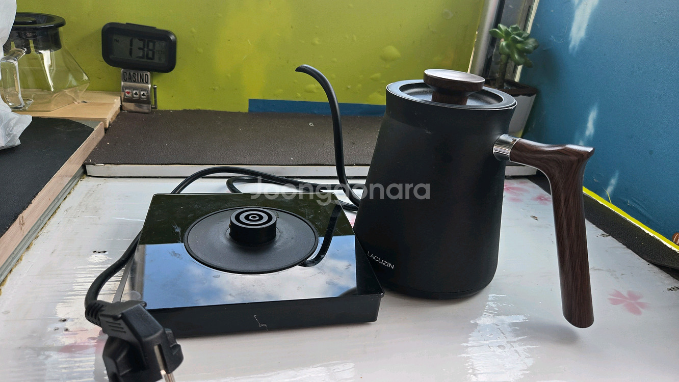 커피 그라인더 + 원두통 세트--2