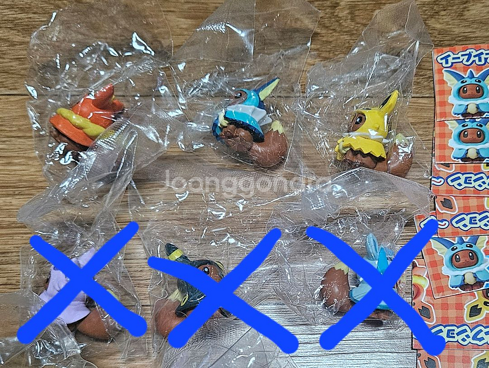 포켓몬센터 한정 가챠 이브이 판쵸 피규어(부스터 샤미드 쥬피썬더)--0