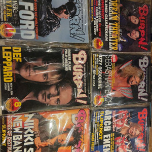 번burrn 일본락잡지 2001년 빈티지 음악 잡지 컬렉션