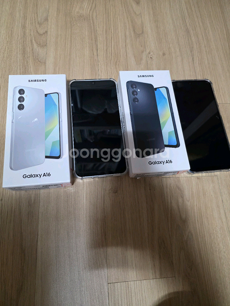 삼성 갤럭시A16 LTE 128G SK 블랙.그레이 각1대씩 판매합니다(의무통화만 사용)--2