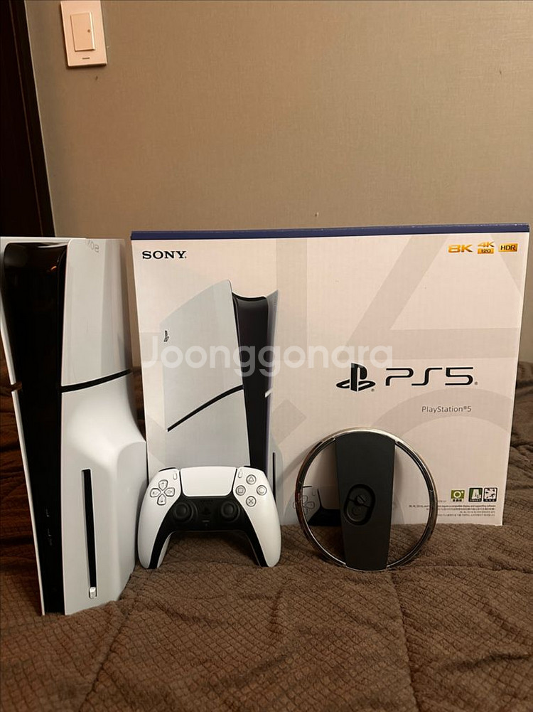 PS5 슬림 디스크 에디션 본체 + 컨트롤러 + 수직스탠드--0