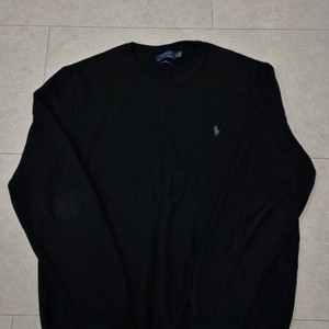 폴로 남성 블랙 피마 코튼 니트 L