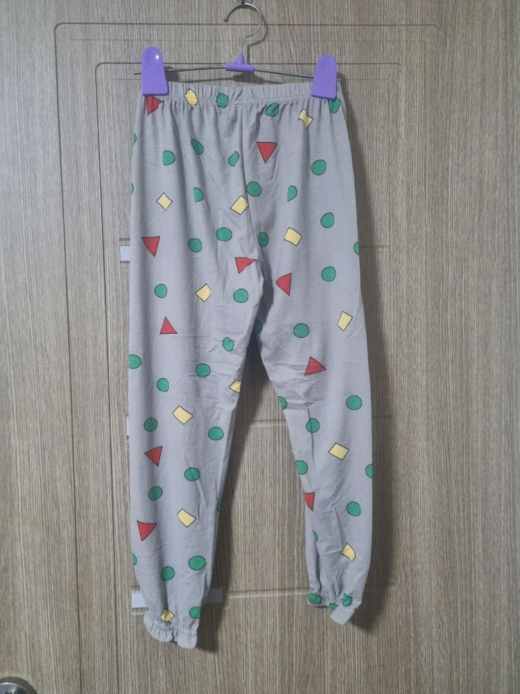 여아동 7-9세 플러프기모 상하복 잠옷 그레이 2벌 전부 이미지