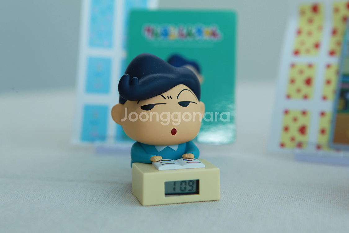 [짱구] 미니 탁상용 시계/달력 철수 봉미선--1