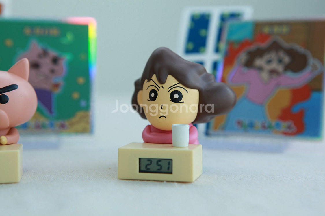 [짱구] 미니 탁상용 시계/달력 철수 봉미선--3