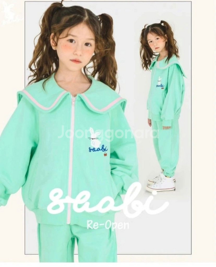 수아비 여아 셋업 set (세일러자켓+조거팬츠)S--2
