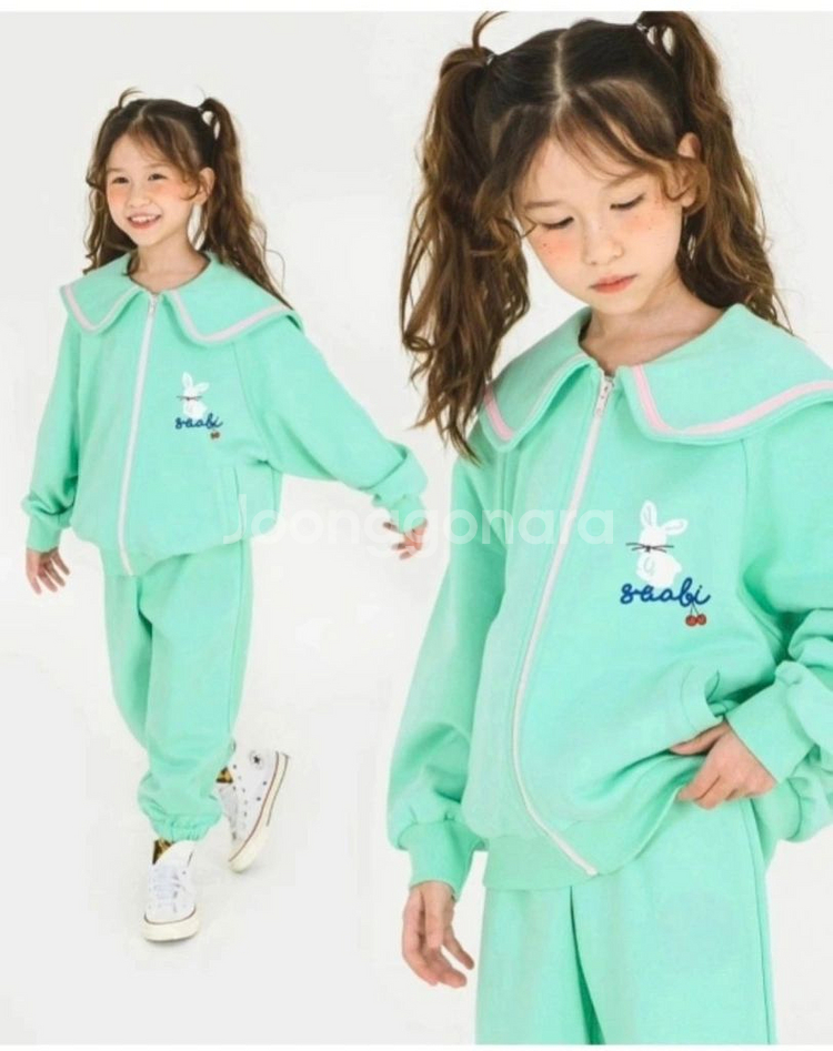 수아비 여아 셋업 set (세일러자켓+조거팬츠)S--0