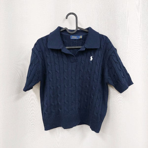 폴로랄프로렌 케이블 카라 반팔 니트