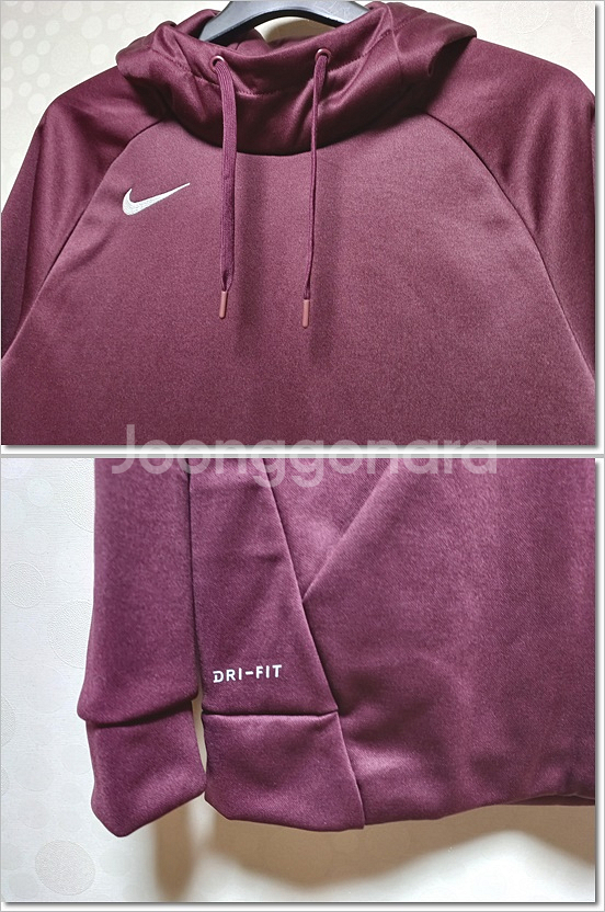 나이키 드라이핏 플리스 후드 티셔츠 M사이즈--2