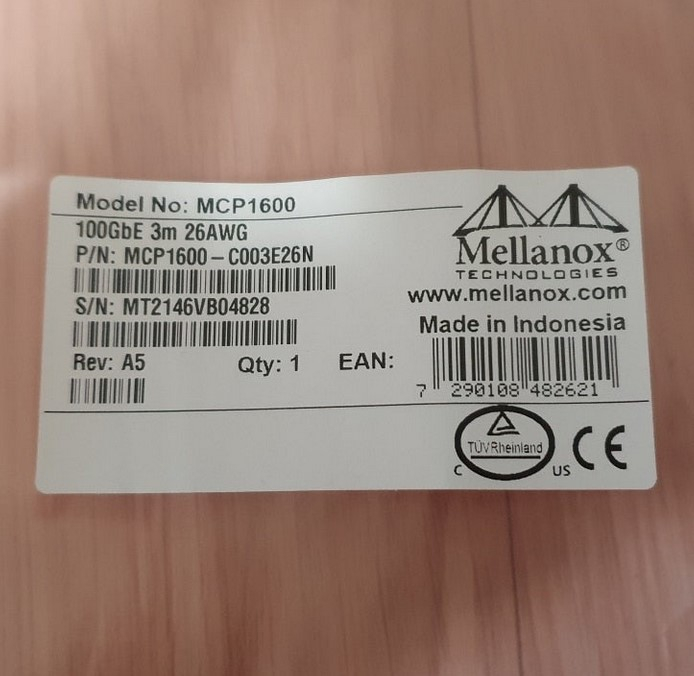 멜라녹스 100G QSFP28 DAC 케이블 - 3M, 2M 이더넷 케이블--1