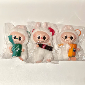 라부부 코카콜라/환타/스프라이트 인형키링 3개 새상품