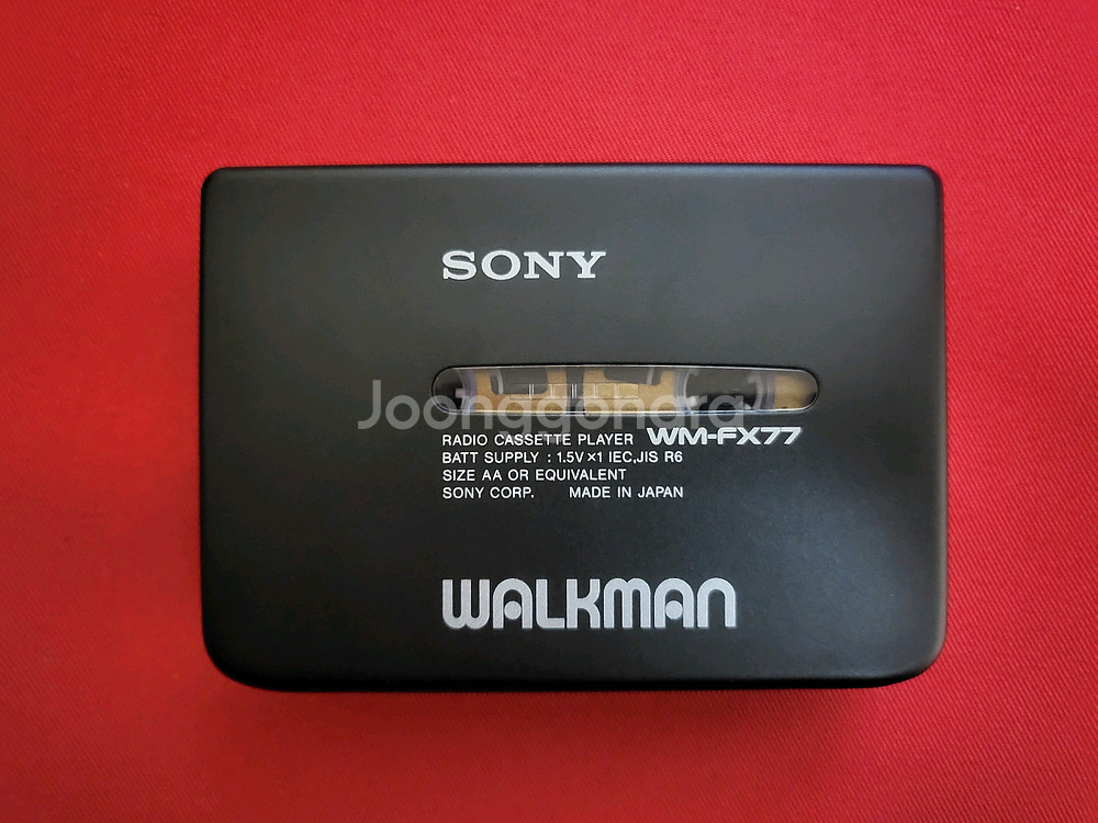 소니워크맨 WM-FX77 준민트급 풀세트 정상작동품--2