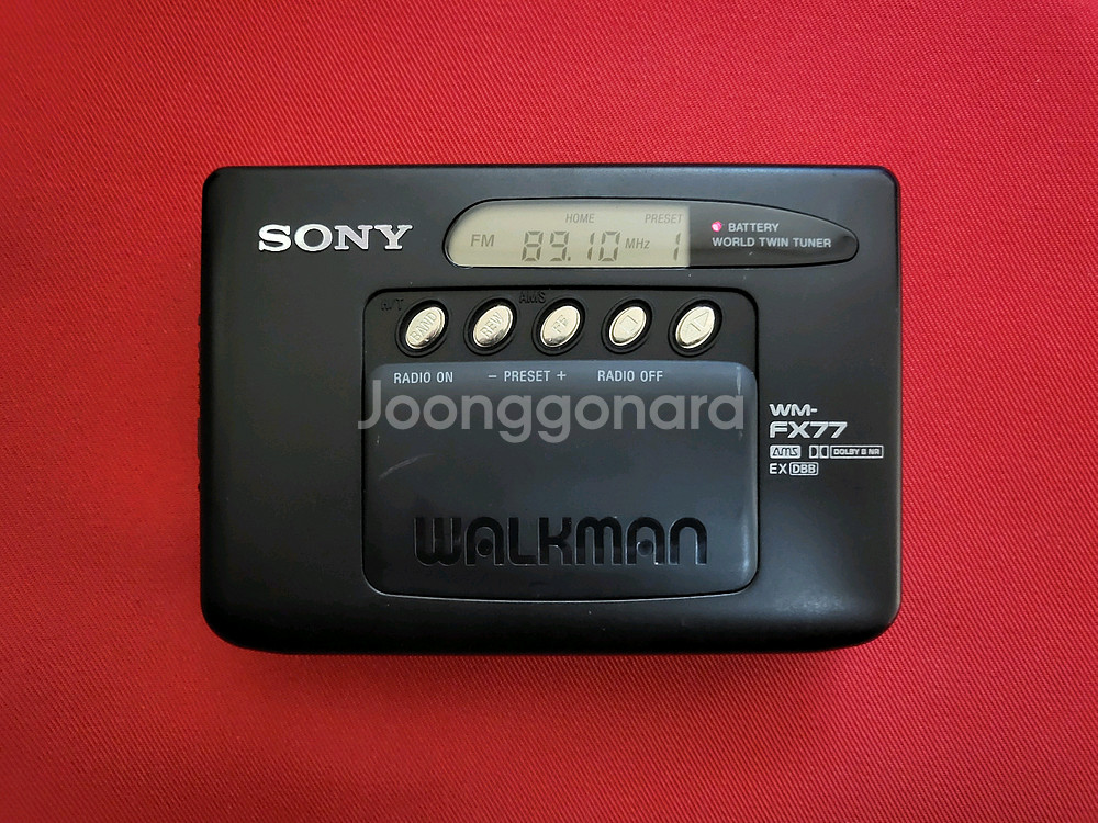 소니워크맨 WM-FX77 준민트급 풀세트 정상작동품--1