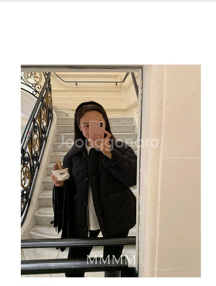 젬마월드 블랭킷 퀼팅패딩점퍼--4