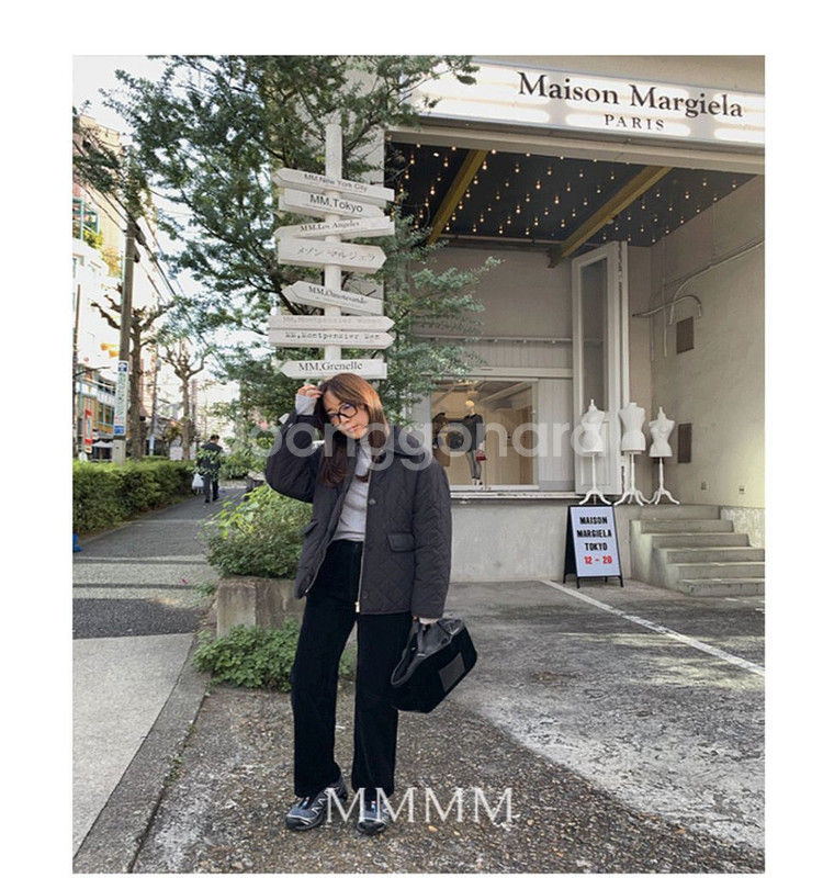 젬마월드 블랭킷 퀼팅패딩점퍼--5