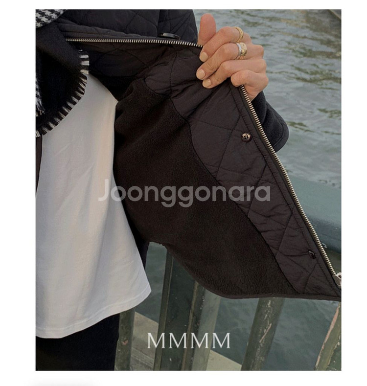 젬마월드 블랭킷 퀼팅패딩점퍼--7