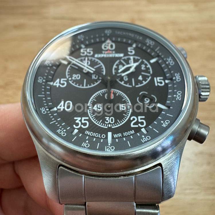 타이맥스 [TIMEX] 익스페디션 풀메탈 크로노그래프 손목시계 (S급)--2